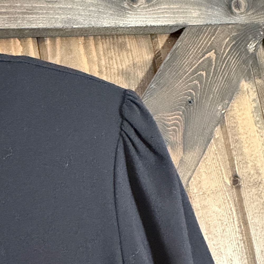 2/35$❤️Black Leopard Trim Dress - Picture 4 of 5